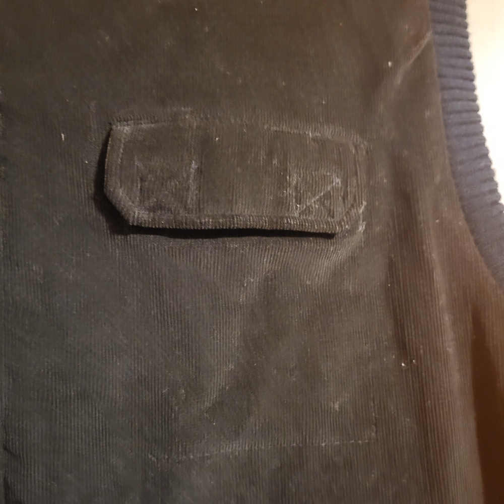 Vintage St. John's Bay Brown Cotton Corduroy Zip Up Vest Size XL - Picture 5 of 7
